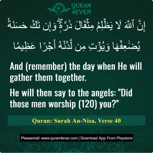 Quran Surah 4 Verse 40