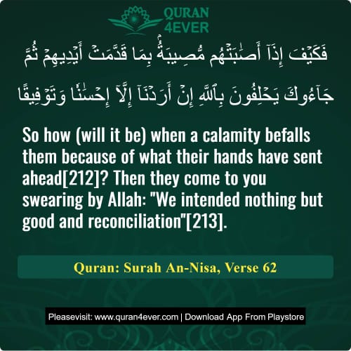 Quran Surah 4 Verse 62