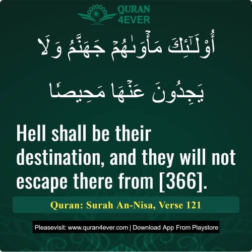 Quran Surah 4 Verse 121