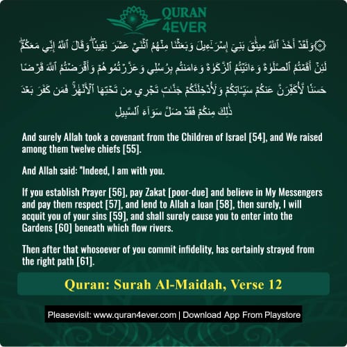 Quran Surah 5 Verse 12