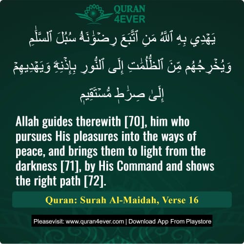 Quran Surah 5 Verse 16