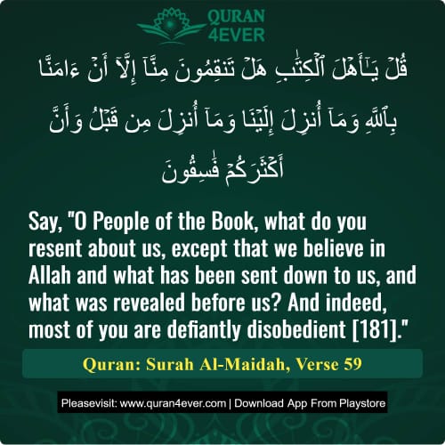 Quran Surah 5 Verse 59