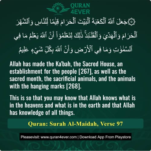 Quran Surah 5 Verse 97