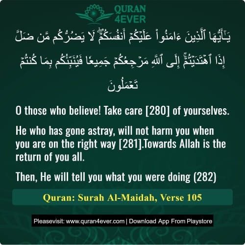 Quran Surah 5 Verse 105
