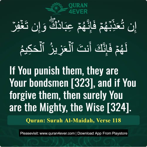 Quran Surah 5 Verse 118