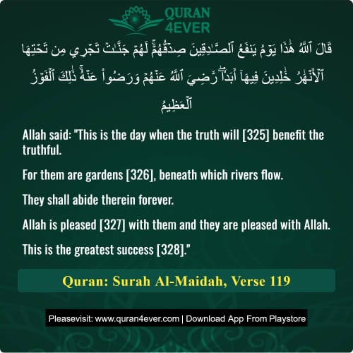 Quran Surah 5 Verse 119