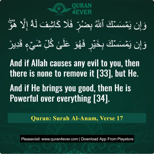 Quran Surah 6 Verse 17