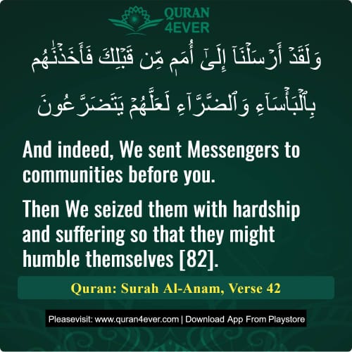 Quran Surah 6 Verse 42
