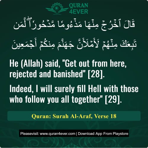 Quran Surah 7 Verse 18