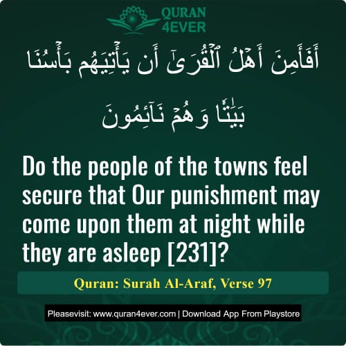 Quran Surah 7 Verse 97