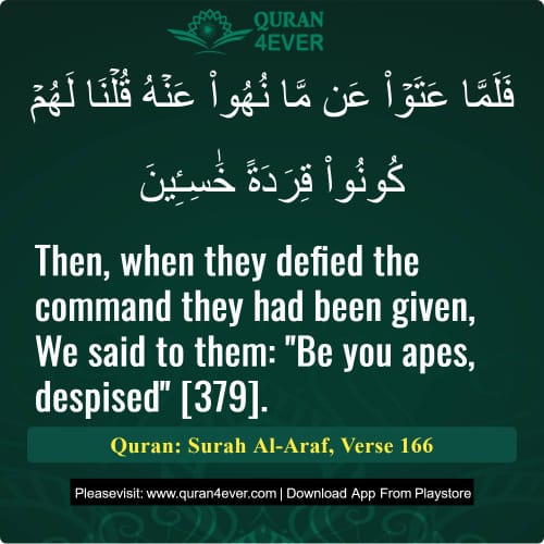Quran Surah 7 Verse 166