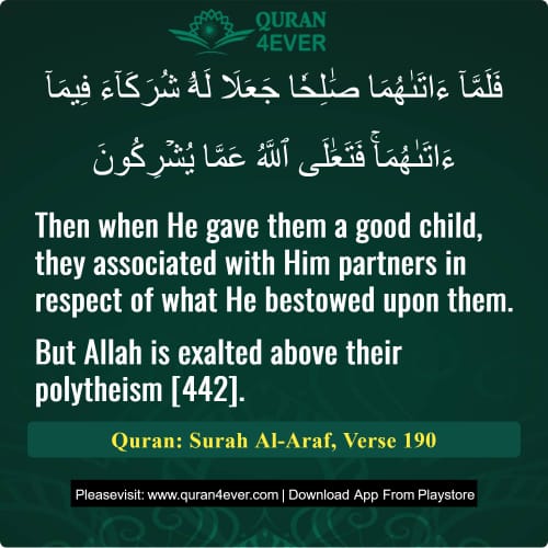 Quran Surah 7 Verse 190