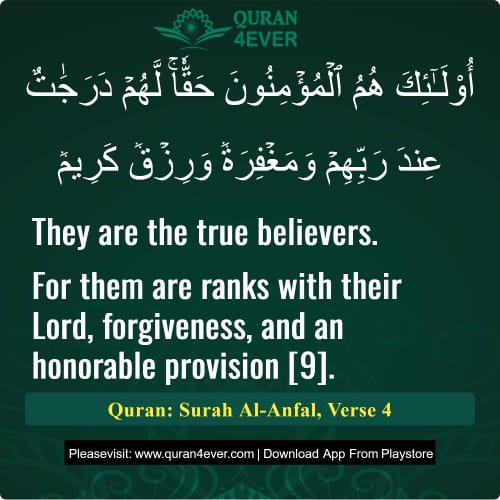 Quran Surah 8 Verse 4