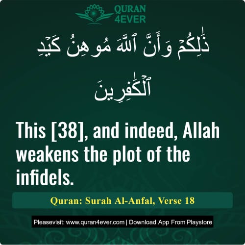 Quran Surah 8 Verse 18
