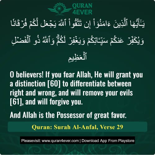 Quran Surah 8 Verse 29