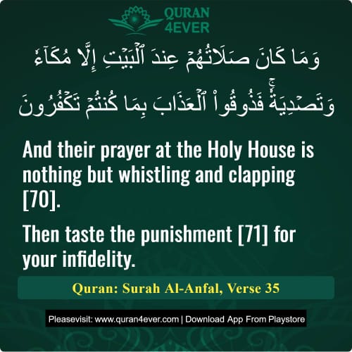 Quran Surah 8 Verse 35