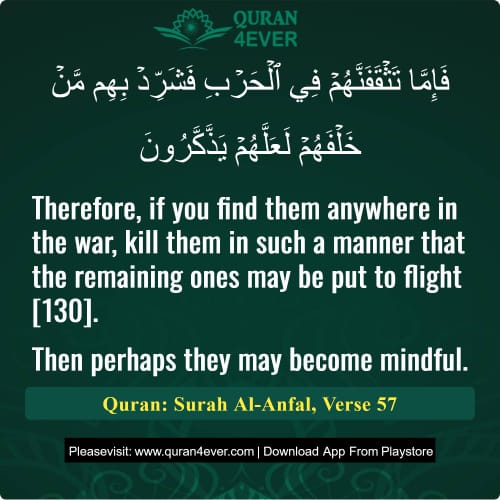 Quran Surah 8 Verse 57