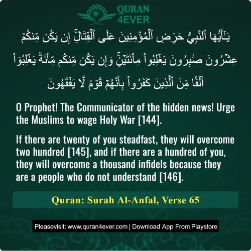 Quran Surah 8 Verse 65