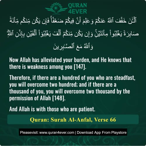 Quran Surah 8 Verse 66