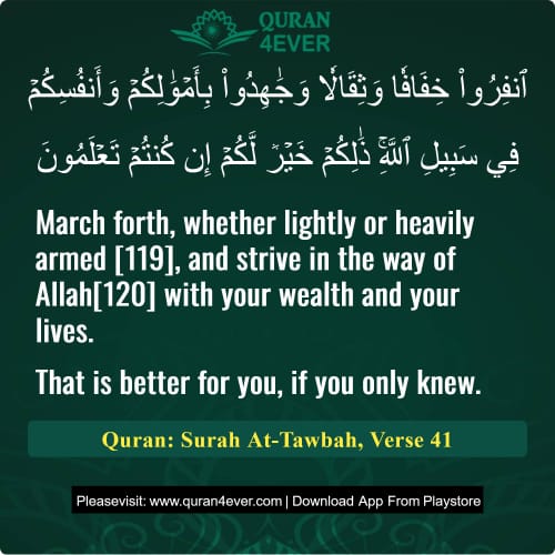 Quran Surah 9 Verse 41