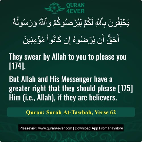 Quran Surah 9 Verse 62