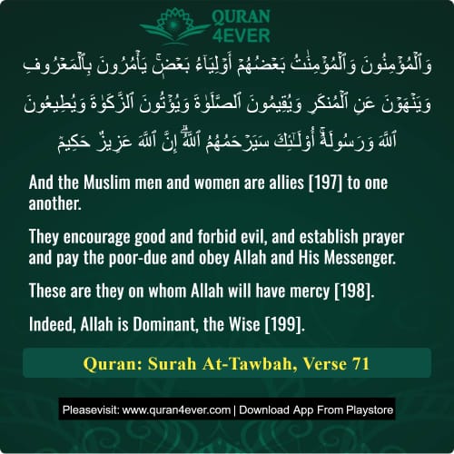 Quran Surah 9 Verse 71