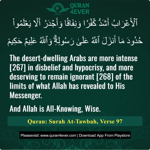 Quran Surah 9 Verse 97