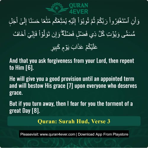 Quran Surah 11 Verse 3