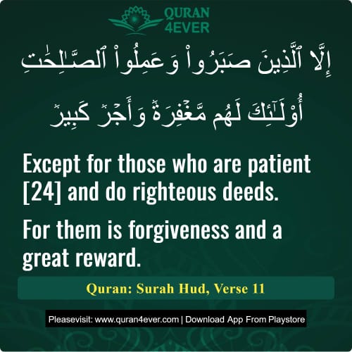 Quran Surah 11 Verse 11