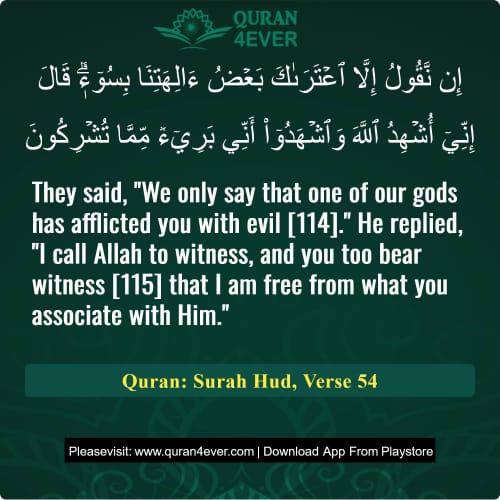Quran Surah 11 Verse 54