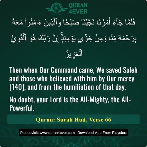 Quran Surah 11 Verse 66