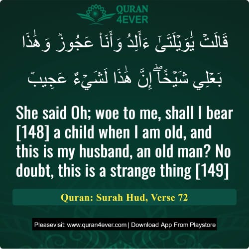 Quran Surah 11 Verse 72