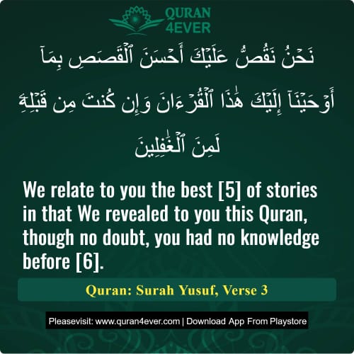 Quran Surah 12 Verse 3