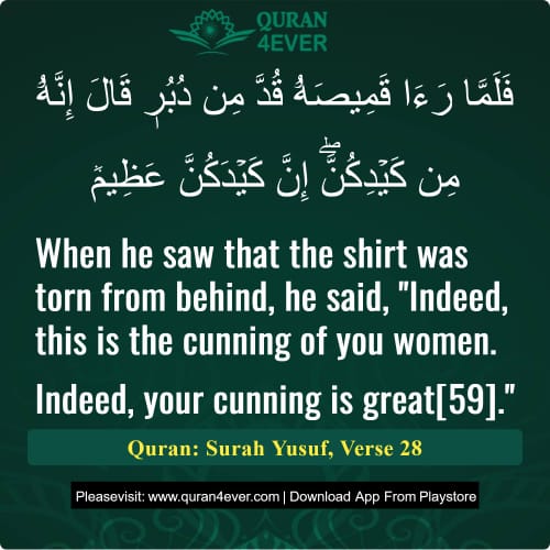 Quran Surah 12 Verse 28