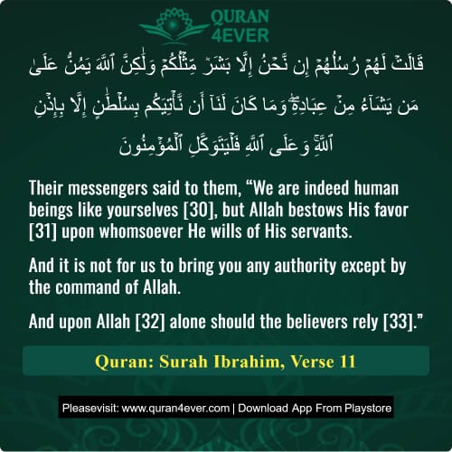 Quran Surah 14 Verse 11