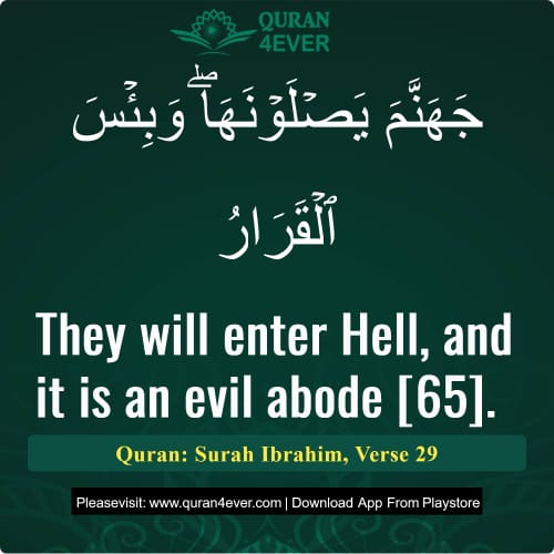 Quran Surah 14 Verse 29