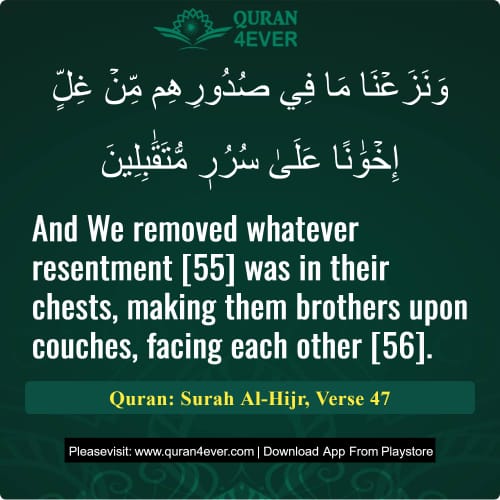 Quran Surah 15 Verse 47