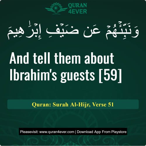 Quran Surah 15 Verse 51