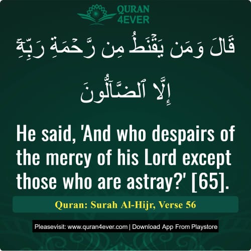 Quran Surah 15 Verse 56