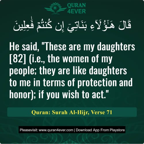 Quran Surah 15 Verse 71