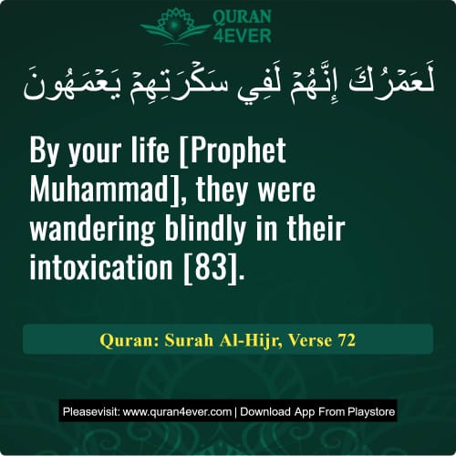 Quran Surah 15 Verse 72