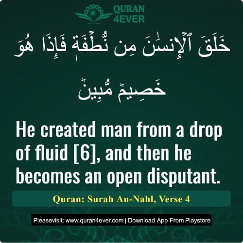 Quran Surah 16 Verse 4