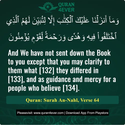 Quran Surah 16 Verse 64