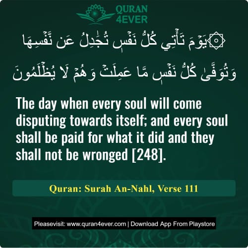 Quran Surah 16 Verse 111