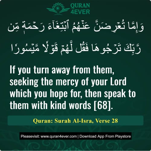 Quran Surah 17 Verse 28