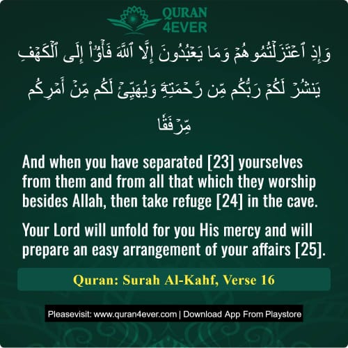 Quran Surah 18 Verse 16
