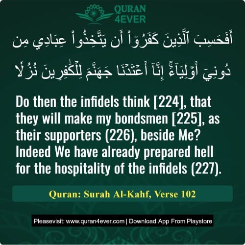 Quran Surah 18 Verse 102