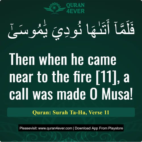 Quran Surah 20 Verse 11