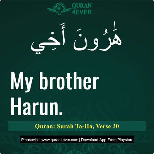 Quran Surah 20 Verse 30