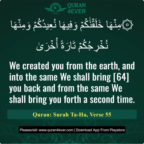 Quran Surah 20 Verse 55
